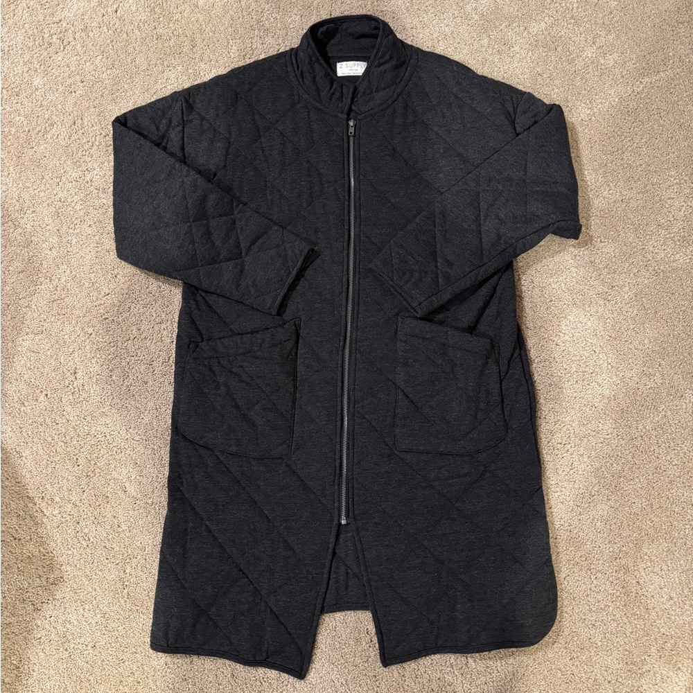 Women’s Z Supply Dark Grey Quilted Jacket